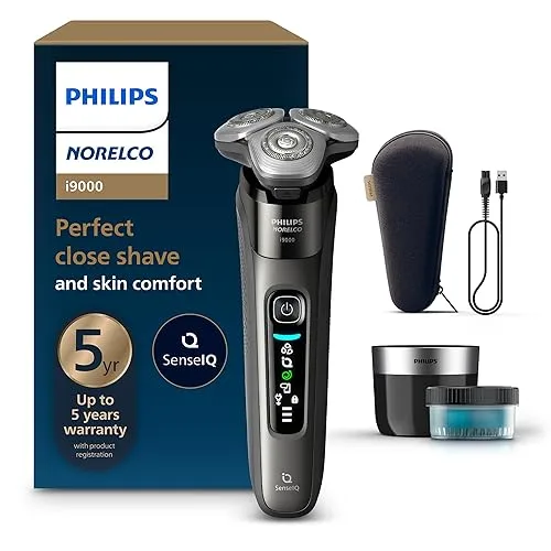 Philips Norelco Shaver i9000, Wet & Dry Electric Shaver, Dark