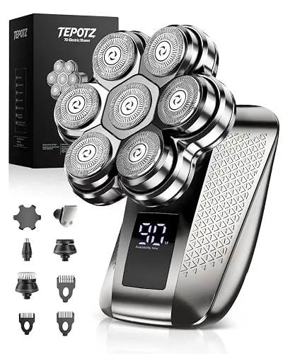 Head Shavers for Bald Men, 5-in-1 Detachable Head Shaver, Grooming