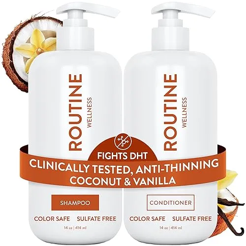 Routine Wellness Anti-Thinning Shampoo and Conditioner Set for Thinning Hair
