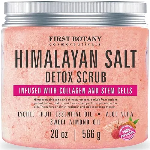First Botany Himalayan Salt Body Scrub with Collagen & Stem