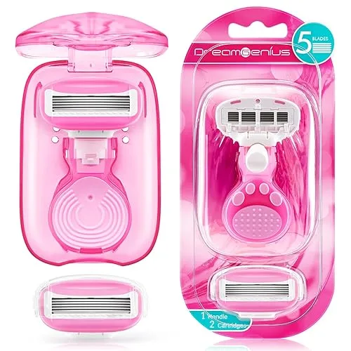 Travel Razors for Women, Travel Size Toiletries Include 1 Handle