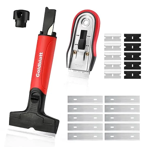 Goldblatt 2 Piece Razor Scraper Tool with 20-piece Blades, Razor