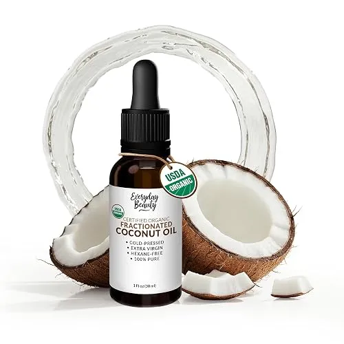 Organic Fractionated Coconut Oil | 100% Pure, Cold-Pressed | USDA