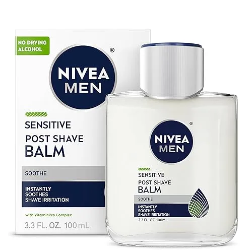 NIVEA MEN Sensitive Post Shave Balm, with VitaminPro Complex, Alcohol