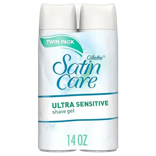Gillette Satin Care Ultra Sensitive Shave Gel for Women, Pack