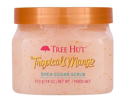 Tree Hut Shea Sugar Scrub Tropical Mango, 18oz, Ultra Hydrating