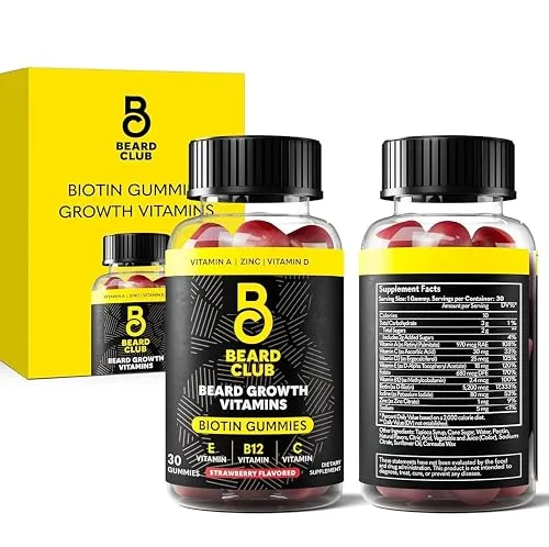 The Beard Club Biotin Beard Growth Vitamin Gummies - Hair