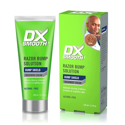 DX Smooth Bump Shield Treatment Cream – Alcohol-Free Razor Bump