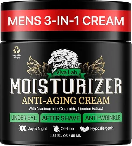 Mens Face Moisturizer Anti-Aging Cream - Lightweight After Shave Lotion