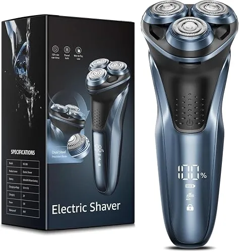 5D Electric Razor for Men:IPX7 Waterproof Wet or Dry |