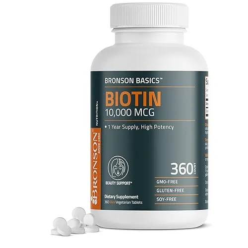 Bronson Biotin 10,000 MCG Supports Healthy Hair, Skin & Nails