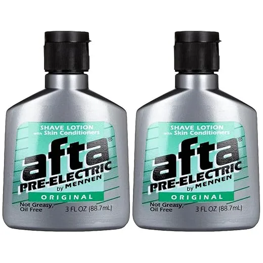 Mennen Afta Pre-Electric Shave Lotion, 3 Ounce (Pack of 2)
