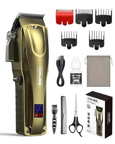 Hair Clippers for Men, Cordless & Corded Barber Clipper with