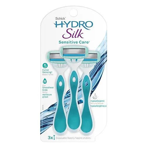 Schick Hydro Silk Razor Disposable Razors for Women with Moisturizing