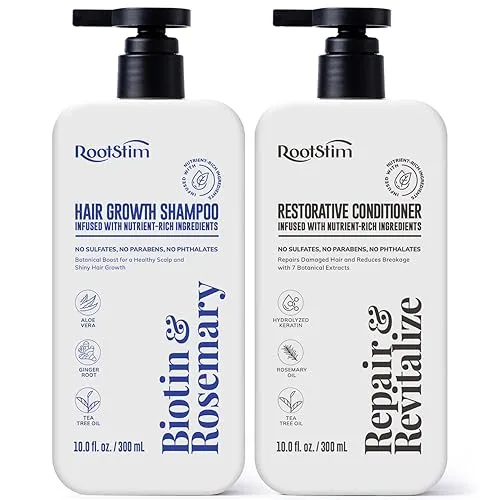 Hair Growth Shampoo and Conditioner Set - Rosemary & Biotin