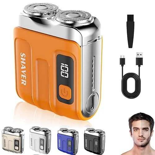 2026 New Portable Mini Electric Shaver for Men, Compact Dual