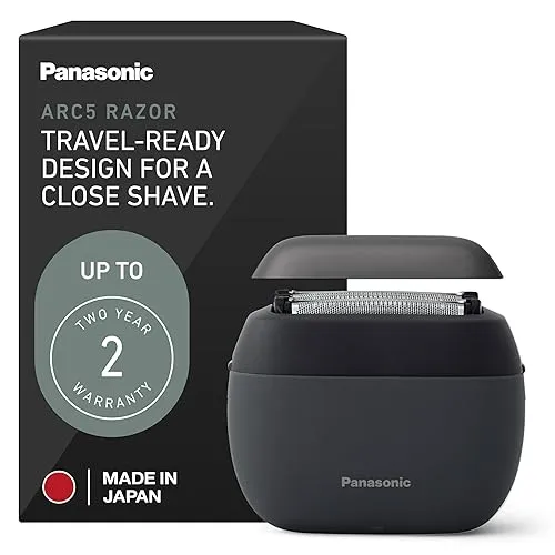Panasonic ARC5 Palm-Sized Electric Razor, Handheld Luxury Compact Travel Shaver