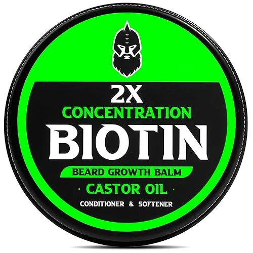 First Melody Beard Balm, 2X Thickening Biotin, with Castor Oil