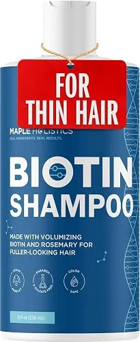 Rosemary and Biotin Shampoo for Thinning Hair - Vegan Volumizing