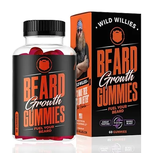 Wild Willies Beard Growth Gummies Supplement Grow Fuller & Thicker