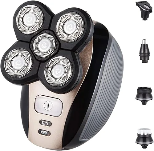 Men's Electric Bald Razor, 5 in 1 Bald Men's Head