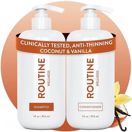 Routine Wellness Anti-Thinning Shampoo & Conditioner - Coconut & Vanilla