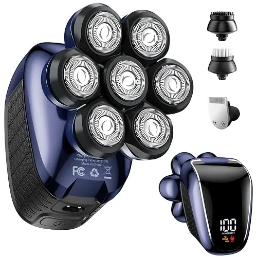 Head Shavers for Bald Men: 5-in-1 Electric Razor with 7D