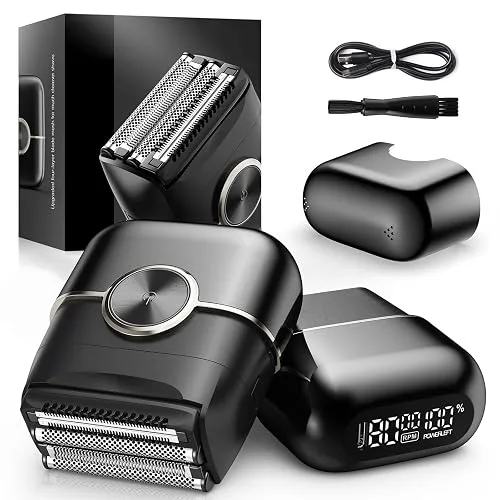 Electric Foil Shavers for Men: 4 Floating Blades & Dual