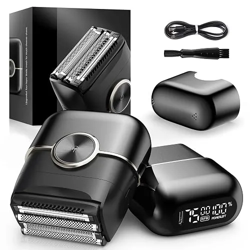 Electric Foil Shavers for Men: 4 Floating Blades & Big