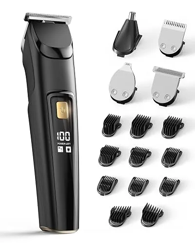 Beard Trimmer for Men, Fast Charging 4-in-1 Kit, 18 Lengths,