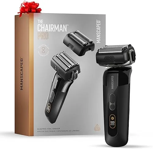 MANSCAPED® The Chairman™ PRO Men’s Foil Shaver - Two Interchangeable