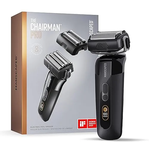 MANSCAPED® The Chairman™ PRO Men’s Electric Foil Face Shaver -