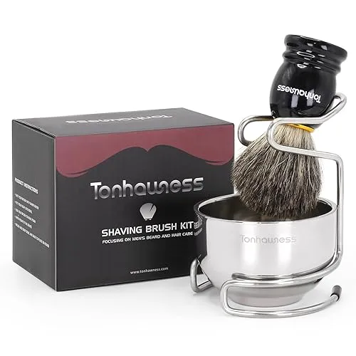 Shaving Brush Kit for Men, 3 in 1 Shave Brush