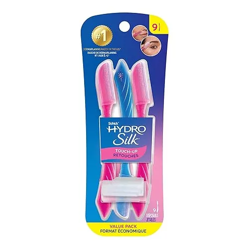 Schick Hydro Silk Touch-Up Dermaplane Razor for Women Face, 9