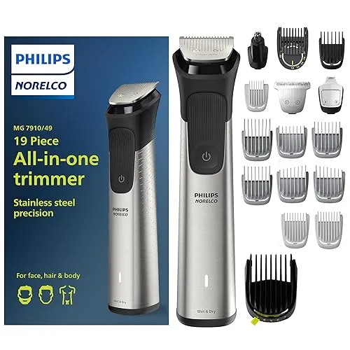 Philips Norelco Multigroom Series 7000, Mens Grooming Kit with Trimmer
