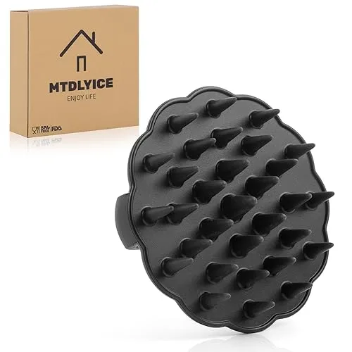 Beard Brush For Man, Silicone Beard Exfoliator, Travel Facial Hair