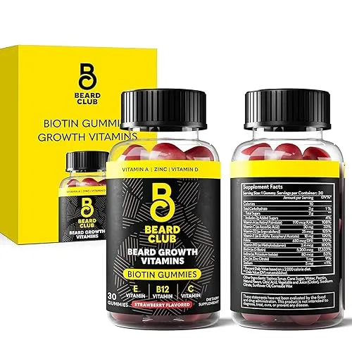 The Beard Club Biotin Beard Growth Vitamin Gummies - Hair