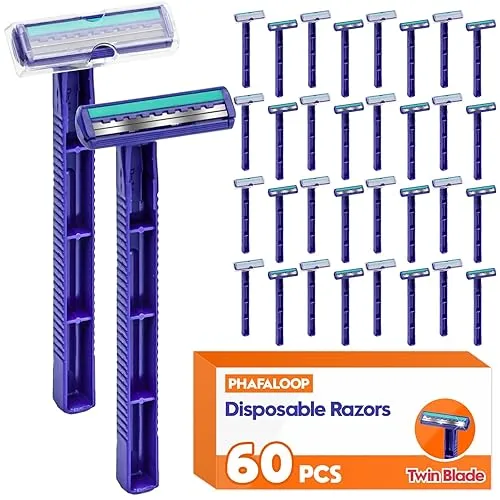 Twin Blade Disposable Razors for Men & Women – Bulk