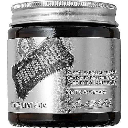 Proraso Exfoliating Beard Paste and Facial Scrub, 3.5 oz
