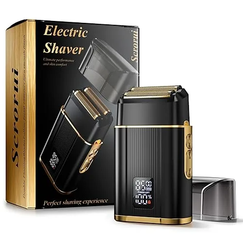 Professional Foil Shaver for Men: Cordless Electric Razor with High-Speed