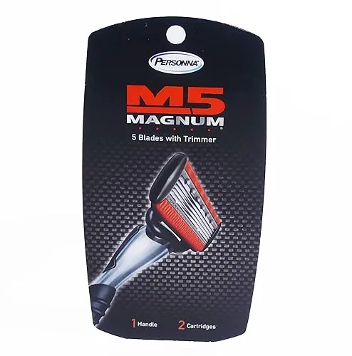 Personna M5 Magnum System Handle with Tray and 2 Refill