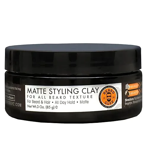 Beard Guyz Matte Styling Clay – Strong‑Hold for Beard &