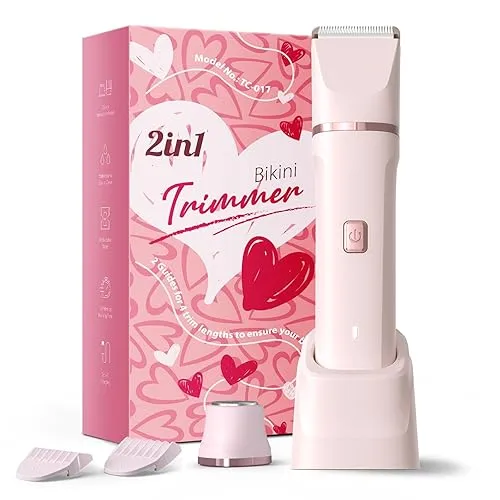 Bikini Trimmer for Women - Painless Electric Razors for Silk