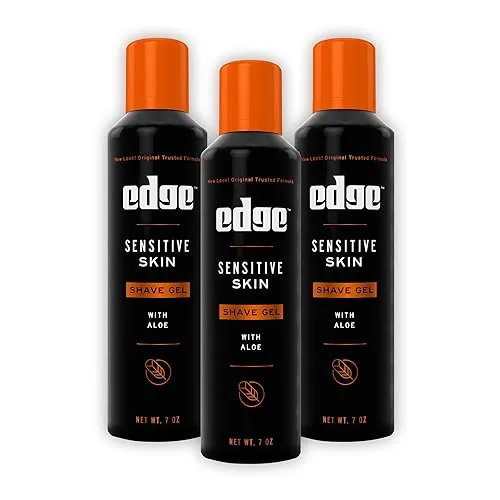 Edge Shaving Gel for Men, 7oz, 3 Pack Mens Shave