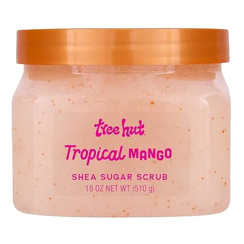 Tree Hut Shea Sugar Scrub Tropical Mango, 18oz, Ultra Hydrating