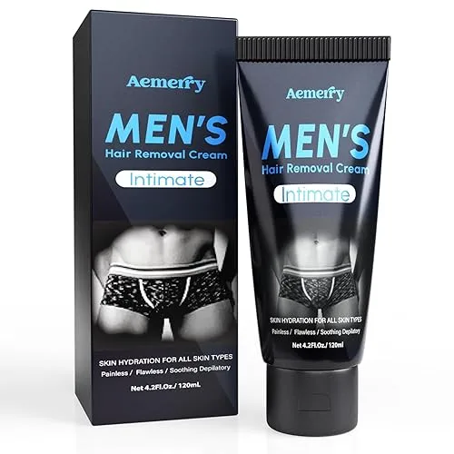 Hair Removal Cream for Men - Painless Depilatory Cream for