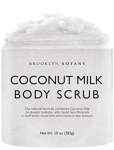Brooklyn Botany Coconut Milk Body Scrub - Moisturizing and Exfoliating