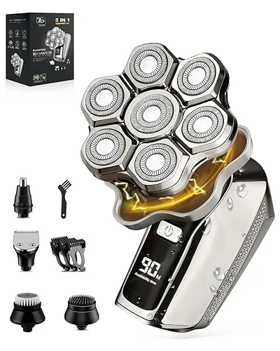 Maraiss Head Shaver for Bald Men, 7D Upgraded Magnetic Detachable