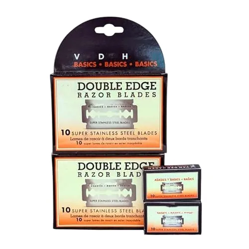V D H Super Stainless Double Edge Razor Blades, 20