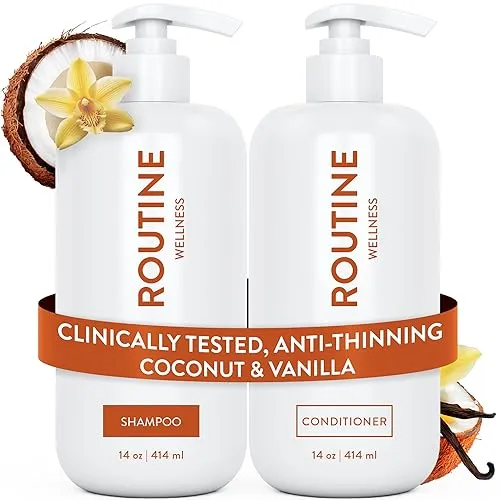 Routine Wellness Anti-Thinning Shampoo and Conditioner Set for Thinning Hair